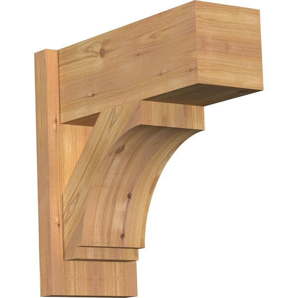 Ekena Millwork Imperial Block Smooth Outlooker, Western Red Cedar, 7 1/2"W x 18"D x 18"H OUT08X18X18IMP05SWR - main